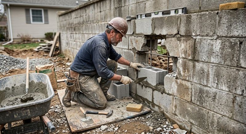Block Wall Repair in Paramus, NJ