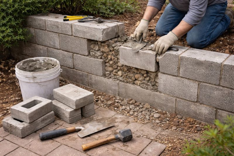 Block Wall Repair in Port Washington, NY