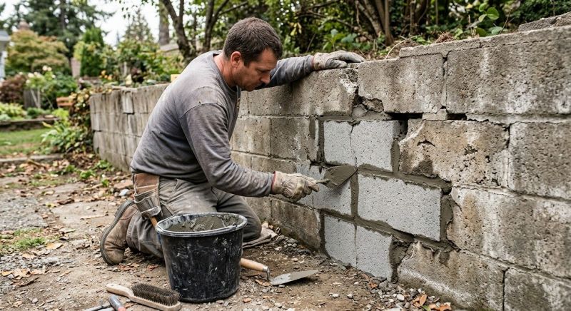 Block Wall Repair in Saddle Brook, NJ