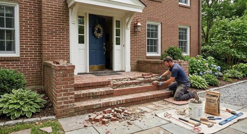 Brick Flatwork Repair in Roselle, NJ