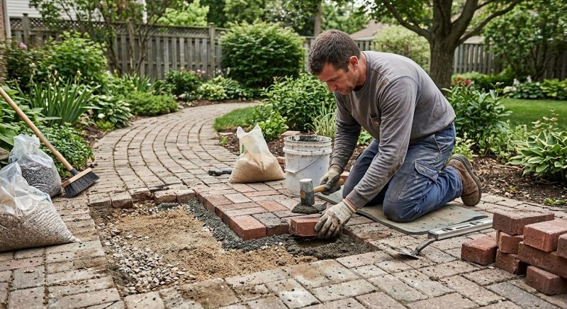Brick Pathway Repair in Bergen County, NJ