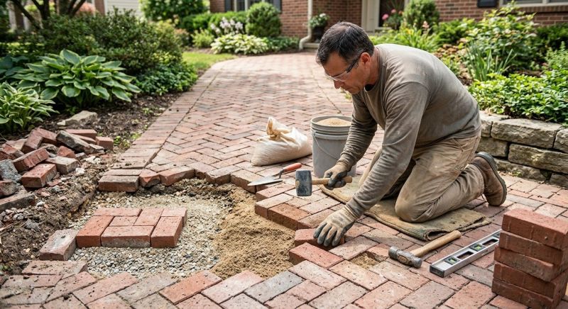 Brick Pathway Repair in Bergen County, NJ