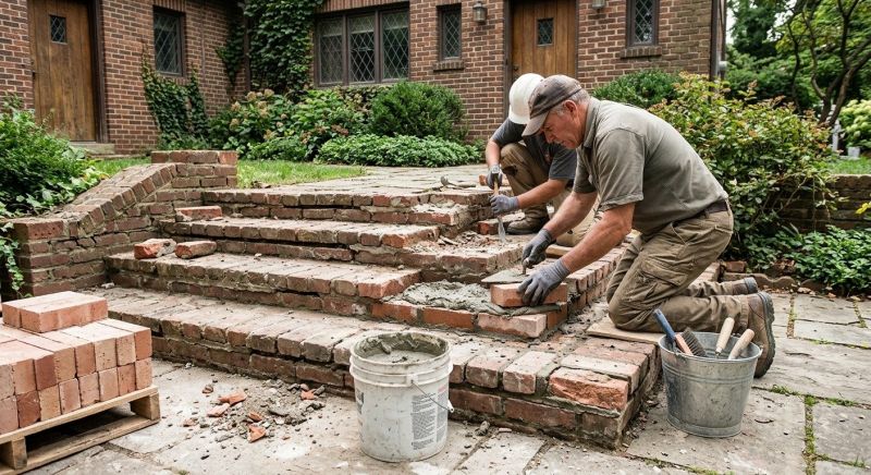 Brick Stairs Repair in Chatham, NJ