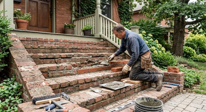 Brick Stairs Repair in Roselle Park, NJ
