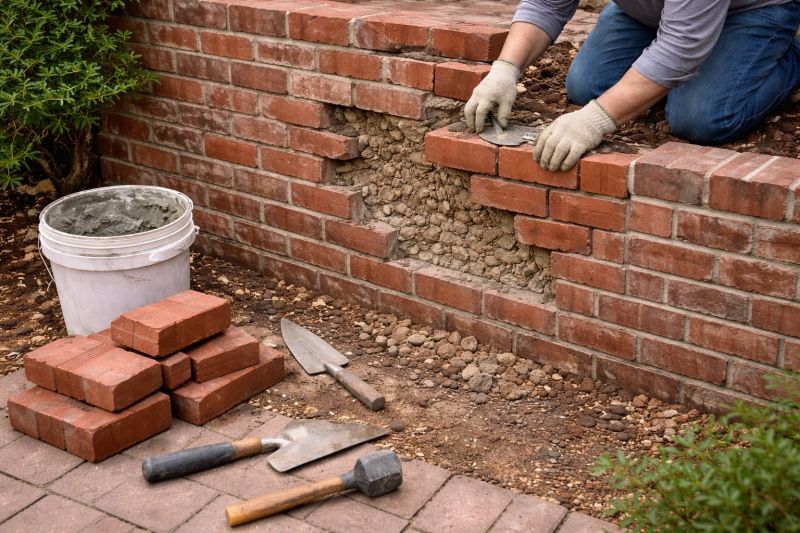 Brick Wall Repair in Ho Ho Kus, NJ