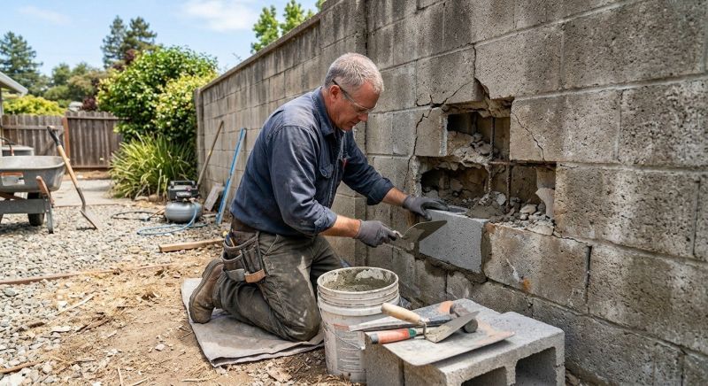 Concrete Block Repair in Paramus, NJ