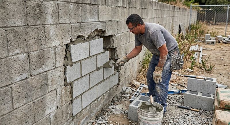 Concrete Block Repair in Paterson, NJ