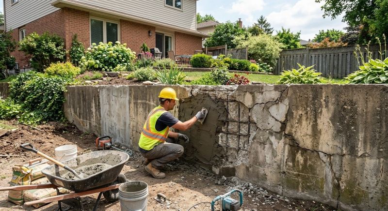 Retaining Wall Repair in Port Washington, NY