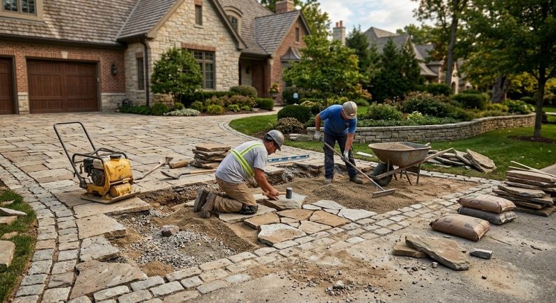 Stone Driveway Repair in Bergen County, NJ