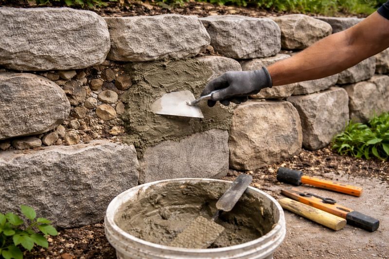 Stone Wall Repair in Saddle Brook, NJ
